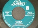 Rare 1957 Rockabilly LIBERTY 45 & Sleeve  Eddie Cochran AM I BLUE/ DRIVE IN SHOW