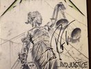 Metallica And Justice for All Signed By Robert Trujillo Black Vinyl