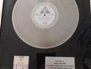 FIVE STAR SILK AND STEEL FRAMED SILVER LP RECORD DISC ALBUM PRESENTATION AWARD