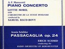Decca LXT-5526 MARESCOTTI Piano Concerto SCHIBLER Passacaglia MOREL LOTTIE OSR