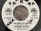 YVONNE BAKER - YOU DIDN’T SAY A WORD