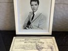 autographe elvis presley avec certificat d authenticité