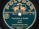Borowsky. Mozart (Variations b-min). Pol 27341. NM(-)