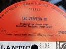LED ZEPPELIN III - 1st PRESS 1970 - PLUM LABELS - Vinyl LP *PETER GRANT CREDIT*
