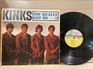 The Kinks - You Really got Me - tri color 1st 1964 Mono Lp VG+ Plays Excellent