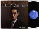 Bill Evans Trio - Portrait In Jazz LP - Riverside - RLP 12-315 Mono DG