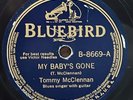 TOMMY McCLENNAN - My Baby's Gone  BLUEBIRD  DELTA COUNTRY BLUES 78 RARE