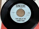 Rare Louisiana Garage Swamp 45 WARREN STORM “ Your Time Of Love” Sincere 105