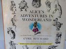 Alice's Adventures In Wonderland - by Cyril Ritchard With RARE 1st Edition Book