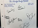 The Partridge Family Notebook LP - Cast Signed - All 7 Autographs - 1972 - Rare