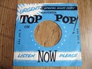 NICE ORIGINAL URGENT SPECIAL RUSH COPY TOP POP SLEEVE for BEATLES DEMO SINGLES