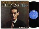 Bill Evans Trio - Portrait In Jazz LP - Riverside - RLP 12-315 Mono DG