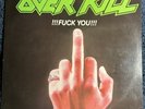Overkill- Fuck You  EP Megaforce 1987 Caroline Translucent Vinyl EMW Pressing