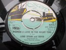 LORD SPOON AND DAVID - WOMAN A LOVE IN THE NIGHT TIME 7'' RARE ESCORT 1970 LISTE