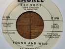 AL HENDRIX-YOUNG AND WILD 45-60 LAGREE-ROCKABILLY-PROMO-ORIGINAL-RARE