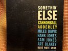 CANNONBALL ADDERLEY   Somethin' Else   Blue Note 1595   NYC   jazz LP RVG
