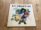 Signed KT Tunstall Kin on Blue Vinyl Autograph In Gold Ink