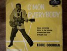 Rock n Roll Eddie Cochran  C'Mon Everybody  EP London RE-U 1214 Yellow Sleeve