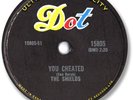 Rare 1958 The SHIELDS Rock’n Roll/Doo Wop 78 RPM Record. You Cheated