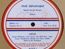 VERY RARE JUBILEE 9 & 10 RADIO TRANSCRIPTION DISCS NAT KING COLE MILLS BROTHERS