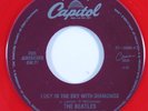 Rock 45 BEATLES Lucy In The Sky With Dimonds CAPITOL VG++ red vinyl reissue b