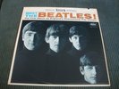 BEATLES - MEET THE BEATLES- CAPITOL LP ST 2047- STEREO - BLACK RAINBOW- EX+ HEAR