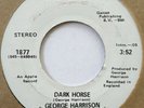 George Harrison Dark Horse / I Don't Care Anymore White Label Promo Apple 45