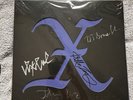 SIGNED  X - Smoke & Fiction - Blue Vinyl Record LP Exene John Doe Billy Zoom DJ