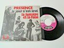 DANIEL BALAVOINE  SONT PREMIER SP 45T  AVEC LE GROUPE PRESENCE RARE  EXC