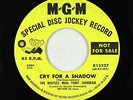 Beatles 45 - Beatles with Tony Sheridan - Cry For A Shadow - MGM - promo