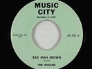 Doo-Wop R&B 45 - Pagans - Bad Man Brown - Music City - VG+ rare