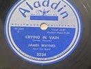 JAMES WAYNES - CRYING IN VAIN / LONELY ROOM on ALADDIN RECORDS 3234