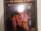 Autographe BRIGITTE BARDOT sur Pochette LP 33T 