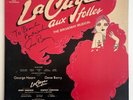 La Cage Aux Folles AUTOGRAPHED BY GENE BARRY Broadway Cast Musical LP Signed