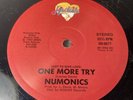 Numonics One More Try 12” Vinyl Record Single 1983 Rare Boogie Funk Modern Soul