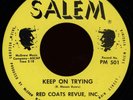 RED COATS REVUE INC Keep On Trying 45 Salem Rare 1960s VA Northern Sweet Soul M-