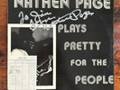 NATHEN PAGE - Plays Pretty For People - HUGOS- Autographed Signed JAZZ Funk LP