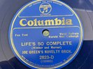 JOE GREEN ORCH: Life's So Complete - 1933 COLUMBIA BLUE WAX 78 - Johnny Mercer