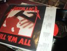 METALLICA KILL EM ALL LP ELEKTRA LABEL 60766 INNER SLEEVE VG+ VINYL