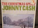 Vintage Johnny Cash The Christmas Spirit LP Vinyl Record Shrink 1970s Columbia
