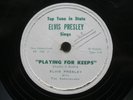 ELVIS PRESLEY 78 RPM PLAYING FOR KEEPS / TOO MUCH RARE TOP TUNE IN STATE LABEL