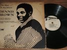DENNIS BROWN No Man Is An Island STUDIO ONE REGGAE LP SILK SCREEN VG