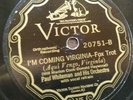 78 rpm Victor 20751 Paul Whiteman, I'm Coming Virginia, Just Once Again, jazz E