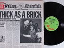 JETHRO TULL Thick As A Brick CHRYSALIS LP VG+ uk gatefold with attached paper r
