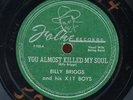 Rare Country 78 - Billy Briggs - You Almost Killed My Soul - Folke # F-102
