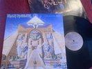 IRON MAIDEN S/T Powerslave Textured Lp Vinyl Original Pressing Ex/Ex