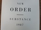 New Order Substance LP 1987 Qwest Records Embossed Cover 25621-1
