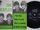 BEATLES I Feel Fine +3 RARE Denmark EP 45 danish Odeon GEOS 225 beat LISTEN