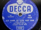 Jim REEVES-Gypsy Heart/It's Hard to Love Just One 78rpm South Africa