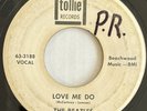 The Beatles Love Me Do / P.S. I Love You Rare White Label Promo Tollie VG/VG+ 45